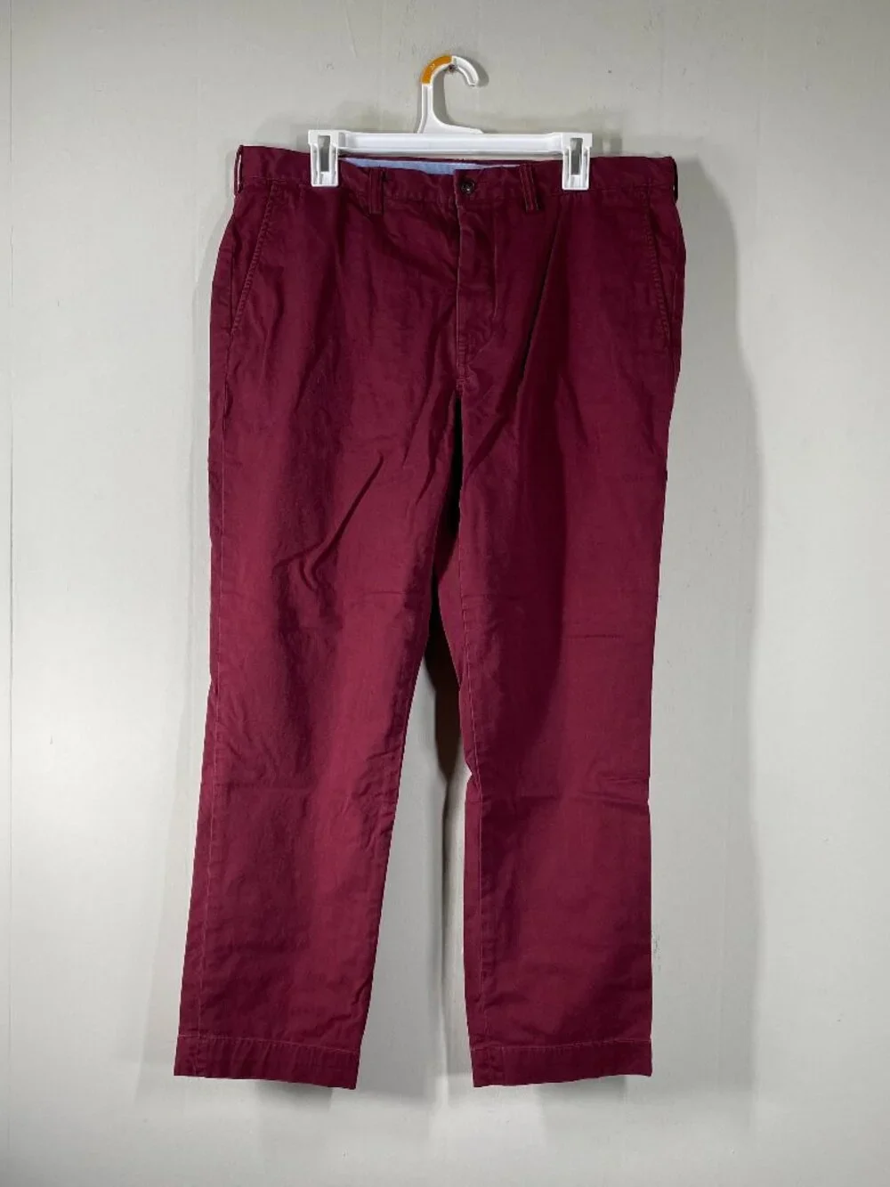 Polo Ralph Lauren Straight Fit Chino Pants Men's 36 x 30 Mid Rise Burgundy
